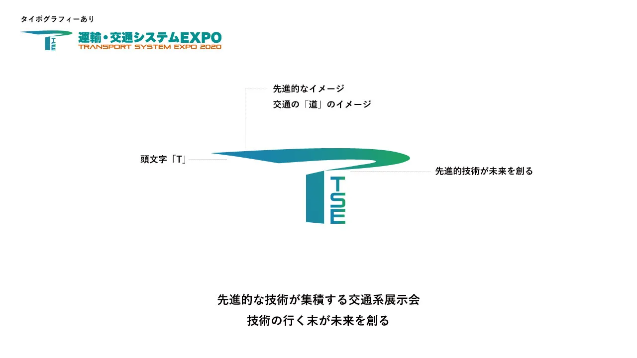 TRANSPORT SYSTEM EXPO 2020 ロゴデザインの画像